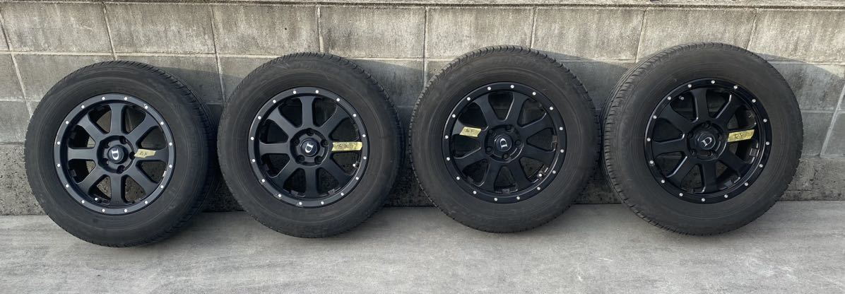 ダンロップ　GRAND TREK PT3 215/70R16 100H 2019年41週目 パンク修理無し　デリカD5 溝6mm以上有り　ブラックホイール　グラントレック_1