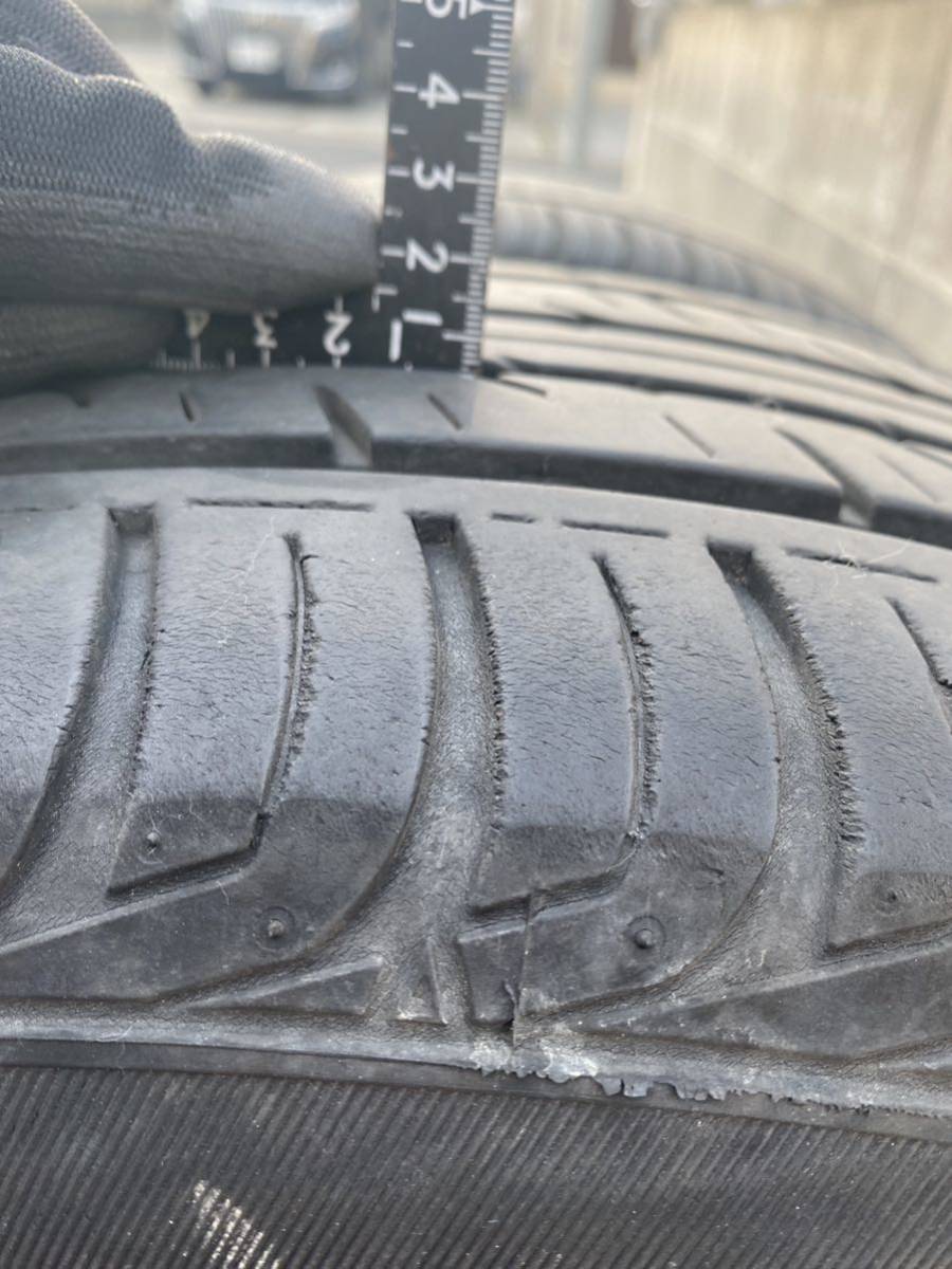 ダンロップ　GRAND TREK PT3 215/70R16 100H 2019年41週目 パンク修理無し　デリカD5 溝6mm以上有り　ブラックホイール　グラントレック_10