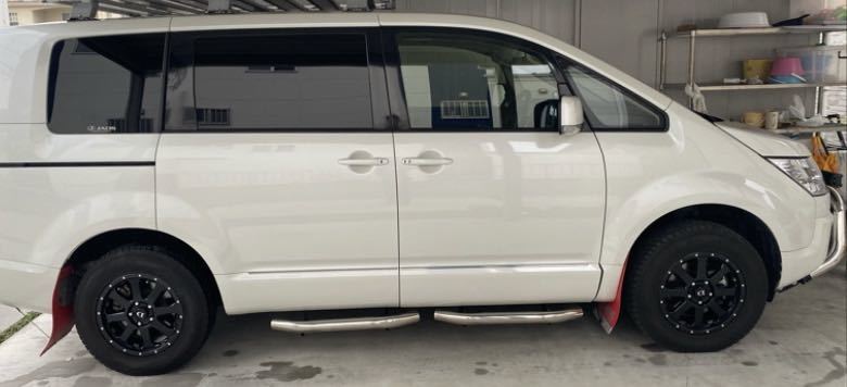 ダンロップ　GRAND TREK PT3 215/70R16 100H 2019年41週目 パンク修理無し　デリカD5 溝6mm以上有り　ブラックホイール　グラントレック_2