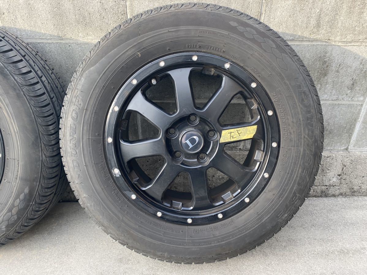ダンロップ　GRAND TREK PT3 215/70R16 100H 2019年41週目 パンク修理無し　デリカD5 溝6mm以上有り　ブラックホイール　グラントレック_4