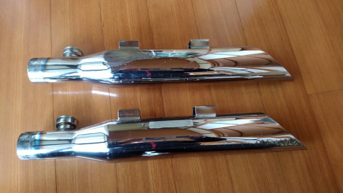 クロームワークス スリップオンマフラー スポーツスター XL883 1200 クロームワークス 3インチ HP-PLUS スリップオンマフラー スラッシュ