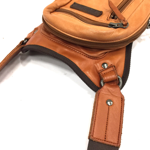 クシタニ 2WAY レッグバッグ オイルレザー 仕上げ バイクバッグ