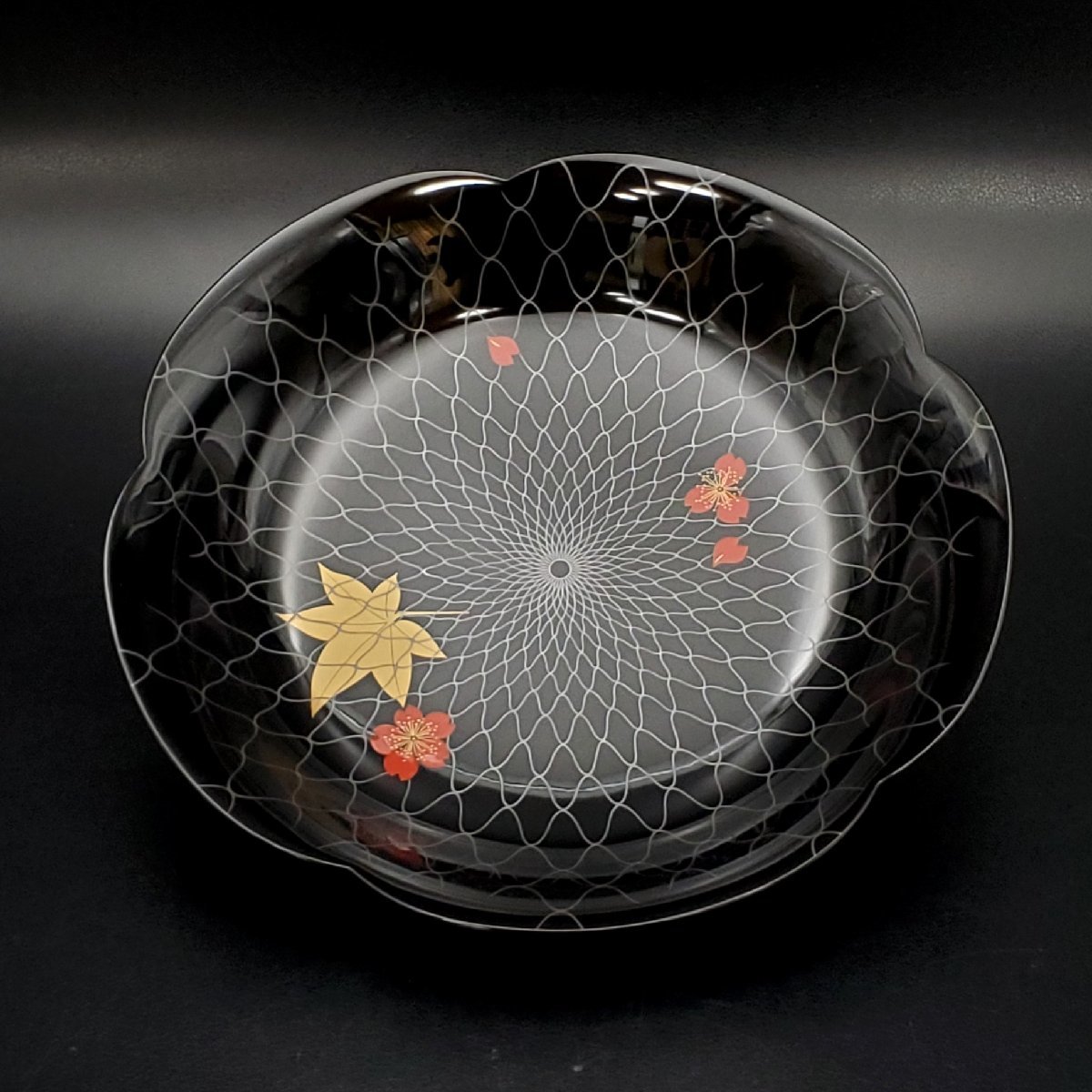 輪島塗 大向高洲堂 皿 5枚 栞 共箱