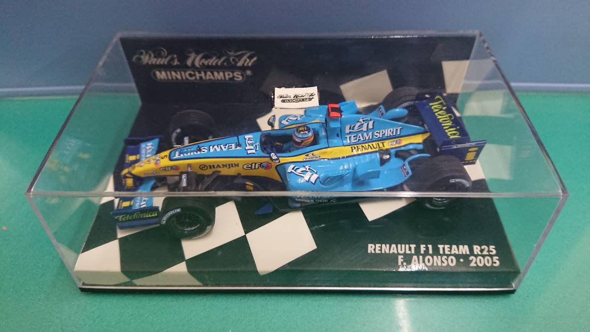 MINICHAMPS 1/43 ルノー F1 チーム R25 フェルナンド・アロンソ 2005 