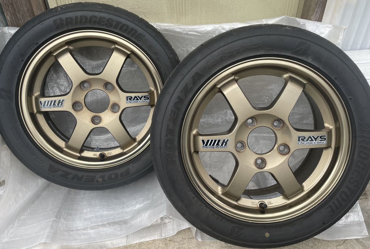 希少絶版サイズRAYS VOLK RACING TE37 6J PCD114.3 5穴 +45 15インチ