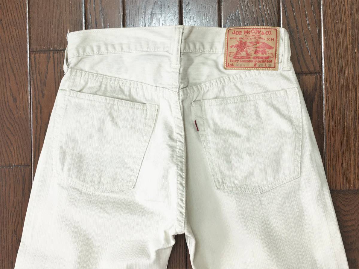 ジョーマッコイ JOE McCOY 818W ピケパンツ w28 