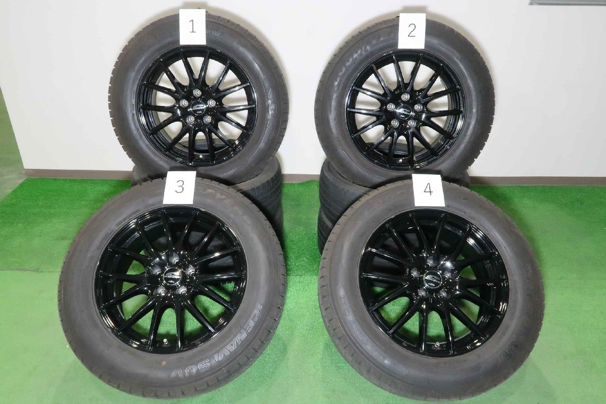 自動車 美品☆17ｲﾝﾁアルミホイール 7J114.3+38 アルファード、ハリアー