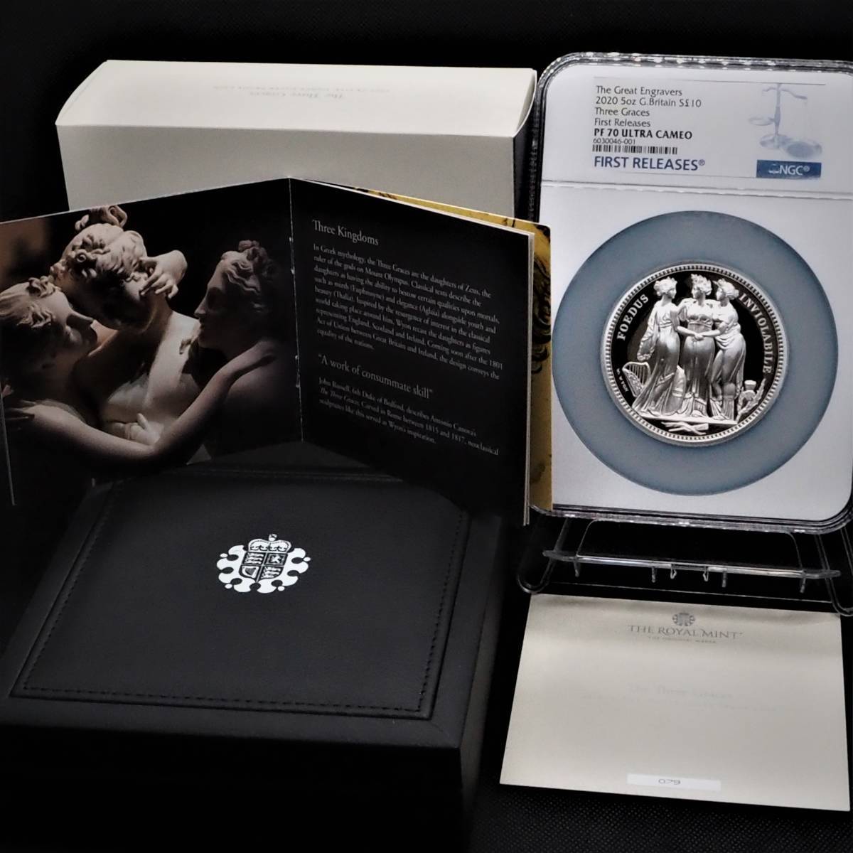 1円出品【FR！】【COA/BOX】2020 ロイヤルミント スリーグレイセス NGC 