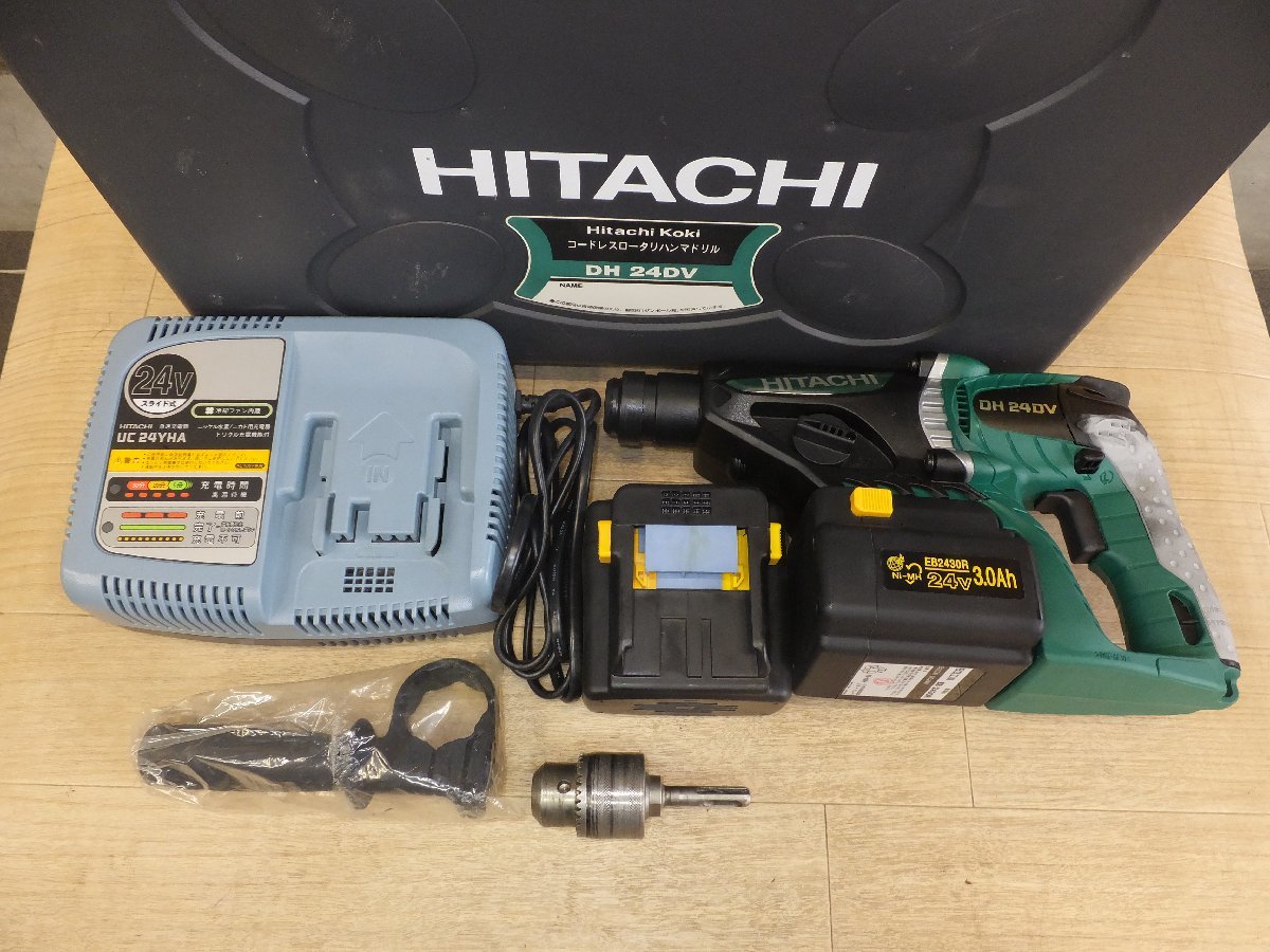 ☆日立 HITACHI 24mm コードレスロータリハンマドリル DH24DV 2RCK 