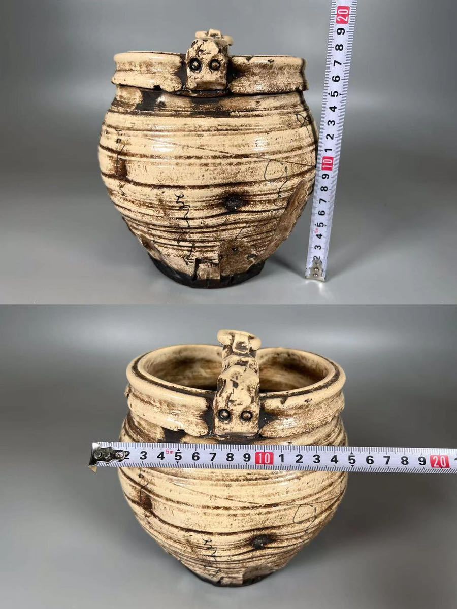 OKK》C0031 建水 蓮月焼 太田垣蓮月作 和歌書建水 茶道具 水差 杓立