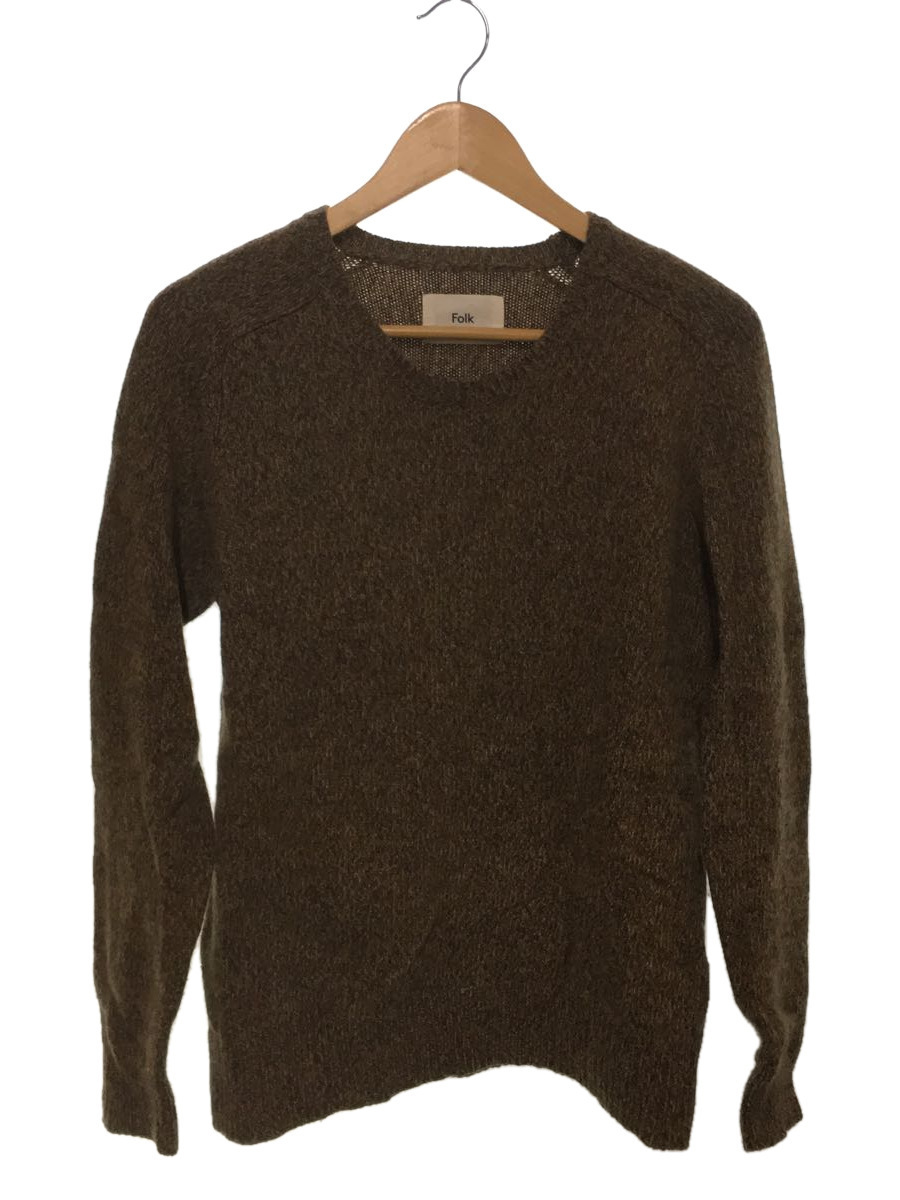 FOLK◆セーター(厚手)/3/ウール/マルチカラー/無地