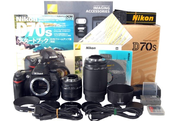 ✨️最終在庫処分✨Nikon D70s✨名機 標準・高倍率Wレンズ 万能セット 爆買い，100%新品 付属品多数 Nikon ニコン D70S 超望遠Wズームレンズ