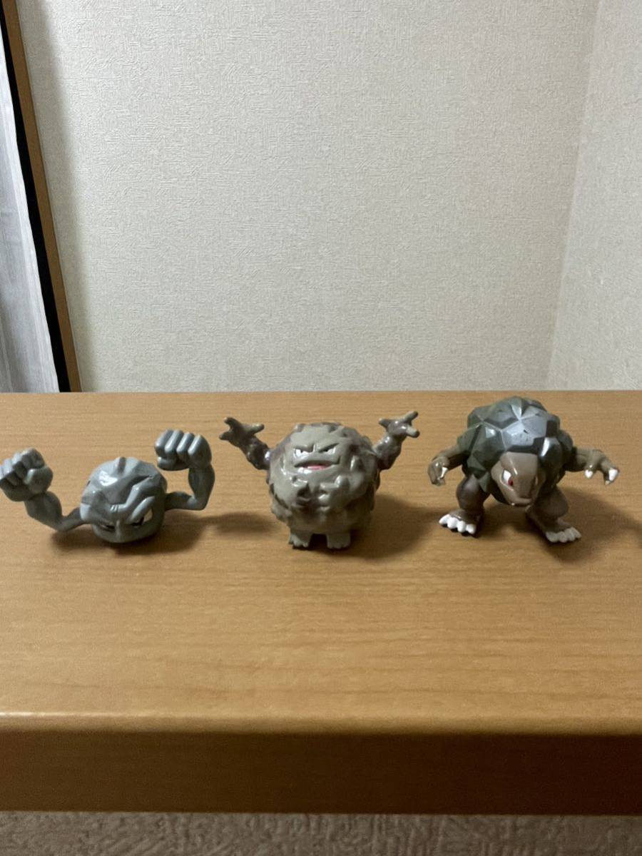 (^^)【開封箱無】ポケモン フィギュア モンコレ ◆商品説明必見◆ モンスターコレクション ◆ イシツブテ ゴローン ゴローニャ セット 希少