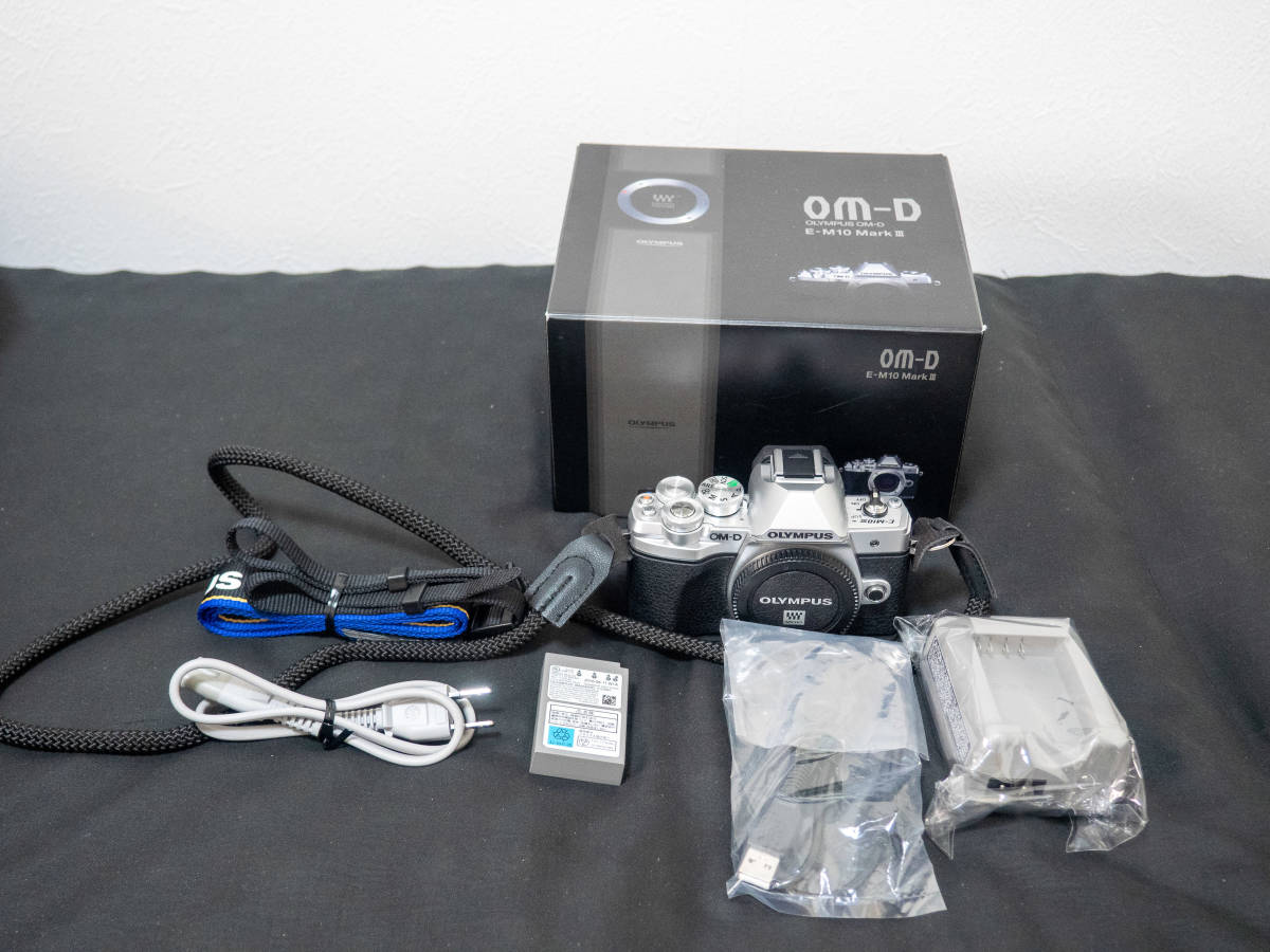 オリンパス OLYMPUS OM-D E-M10 MarkⅢ ボディ 箱付き 付属品多数 
