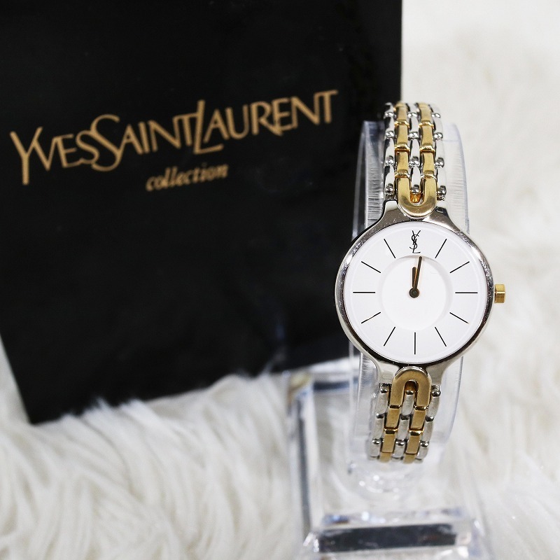 美品 YVES SAINT LAURENT YSL イヴサンローラン イブサンローラン 