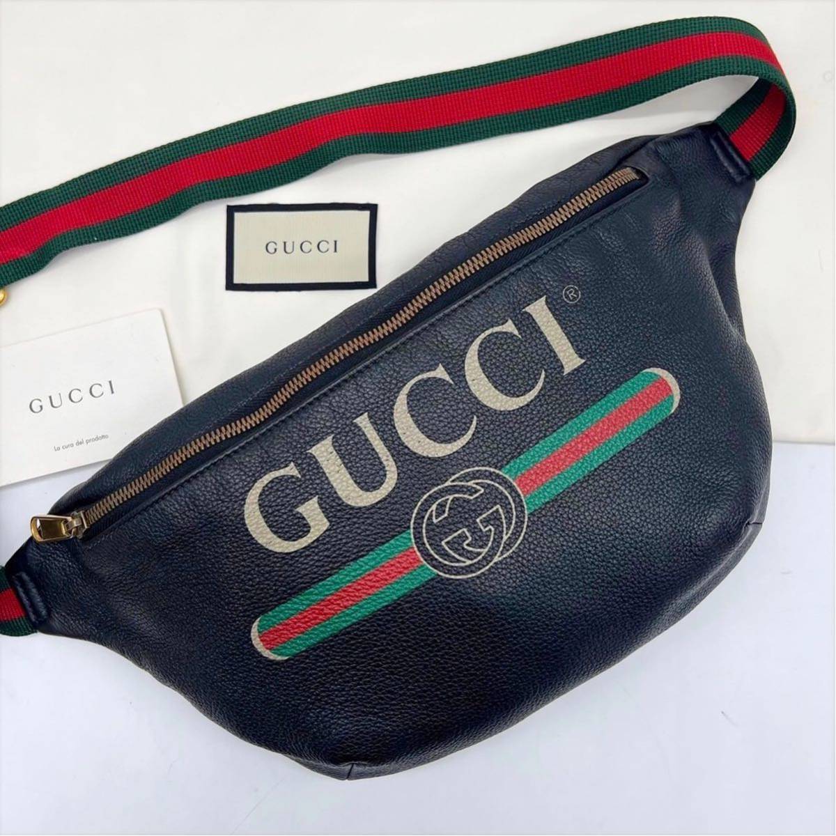 584】極美品 GUCCI グッチ ボディバッグ ショルダーバッグ 斜め掛け GG 