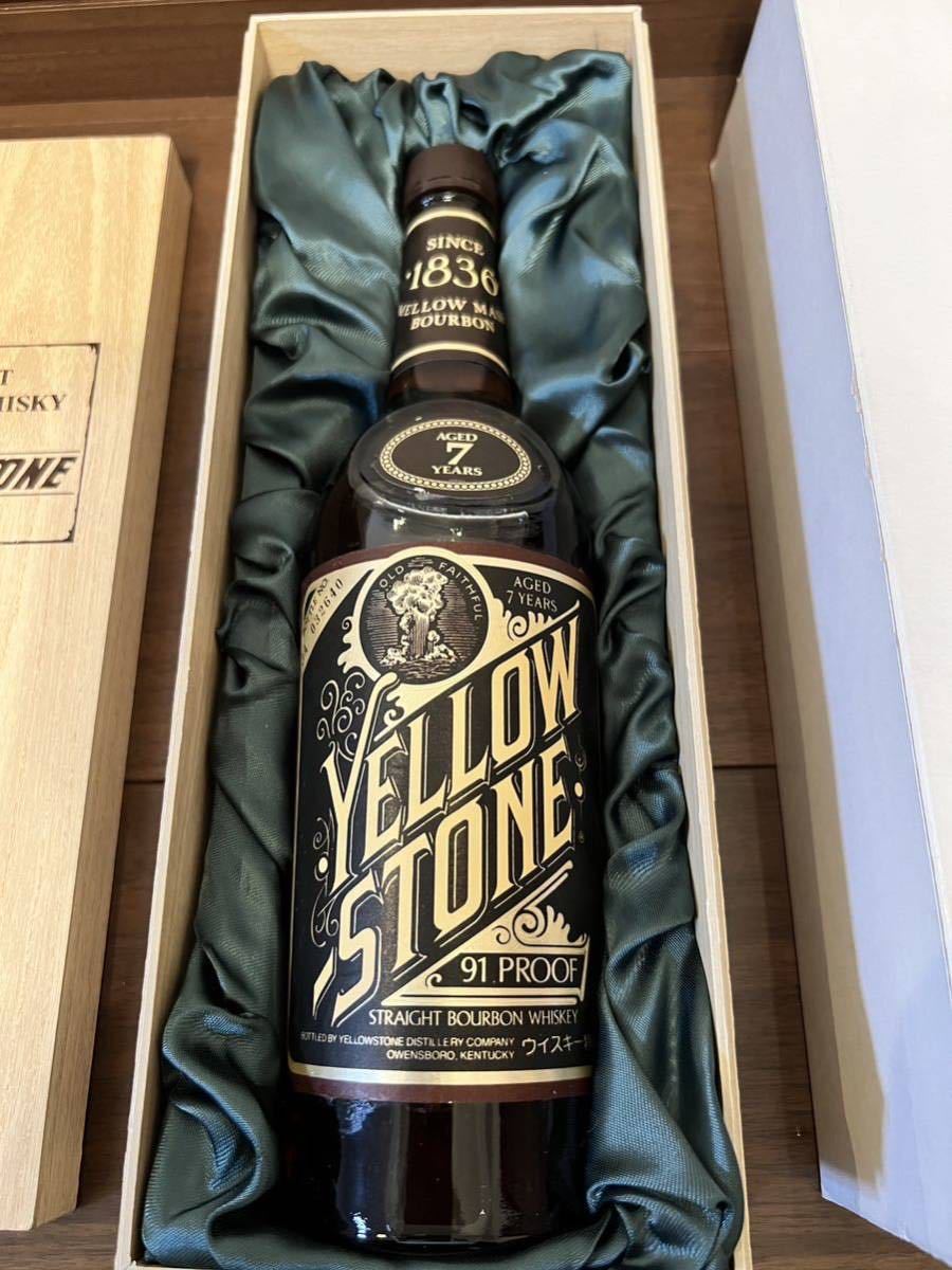 YELLOW STONE イエローストーン 7年 バーボン 古酒　木箱付き バーボン 7年 イエローストーン YELLOW STONE 古酒 公式通販 105PROOF