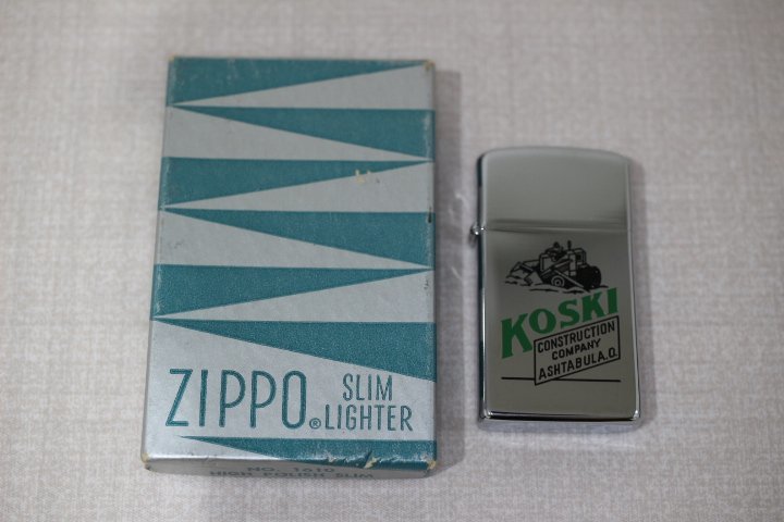 Zippo ジッポー KOSKI スリム オイルライター 未使用品 箱付 2833