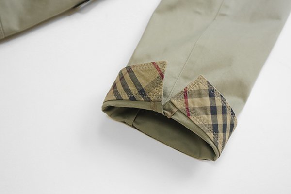 BURBERRY LONDON ◇ストレッチコットン 3B ジャケット カーキ 42サイズ