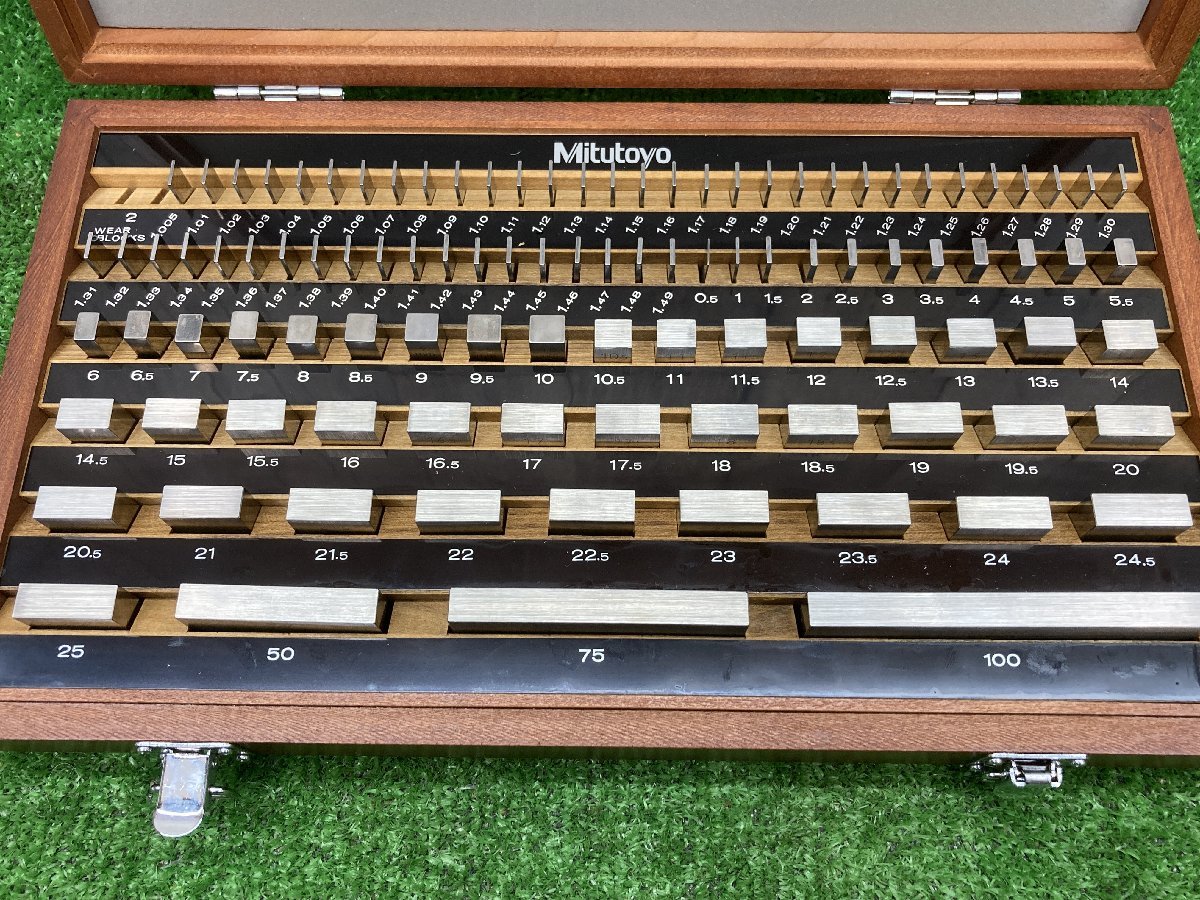 発送迅速【中古美品】ミツトヨ♪2級ゲージブロックセット103個組♪516 