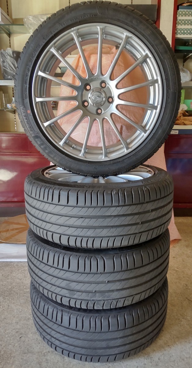 YOKOHAMA CONNOISSEUR 17インチMICHELIN PRIMACY 4 ST 225/45R17アルミホイール＆タイヤセット 訳あり