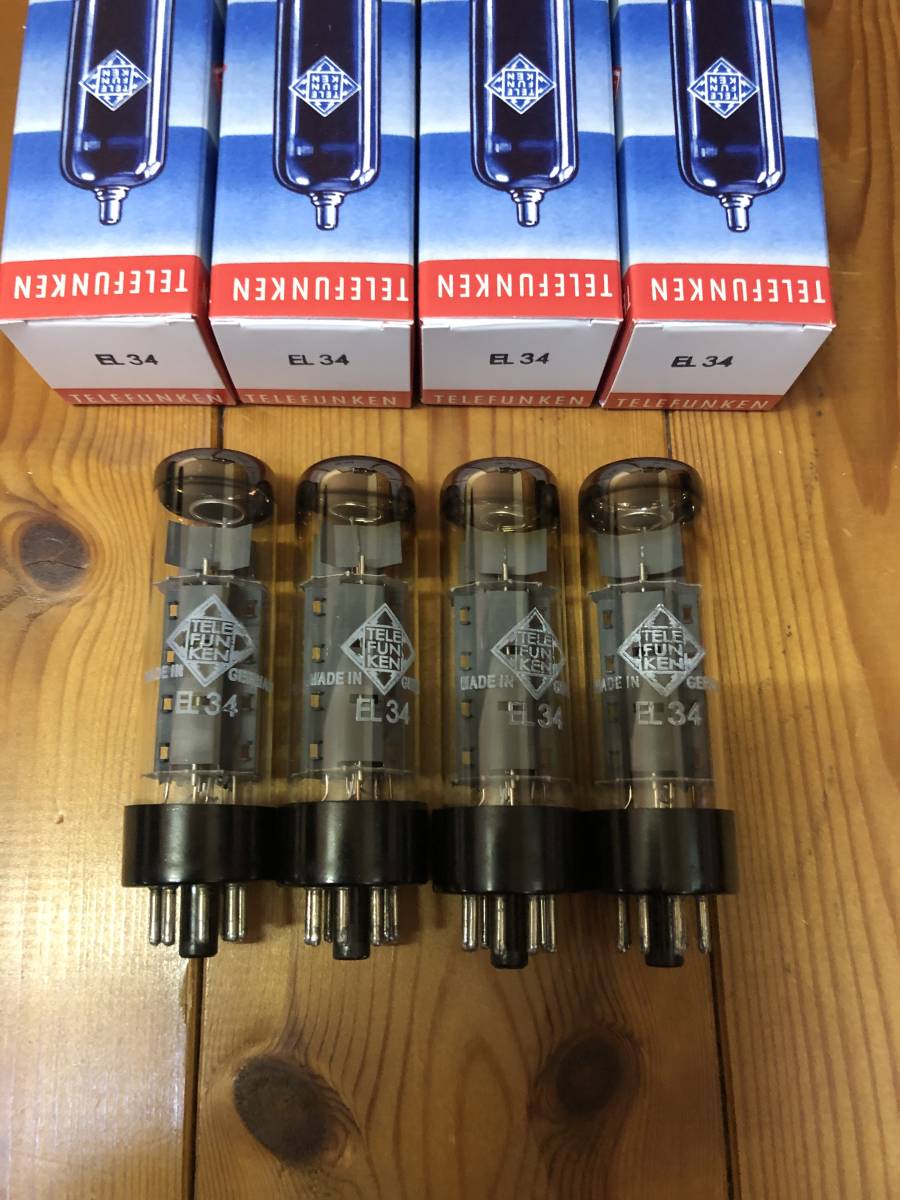 数量限定，HOT テレフンケン TELEFUNKEN EL34/6CA7 Made in Germany クアッド(真空管)｜売買されたオークション情報、yahooの商品情報をアーカイブ公開 - オークファン 真空管