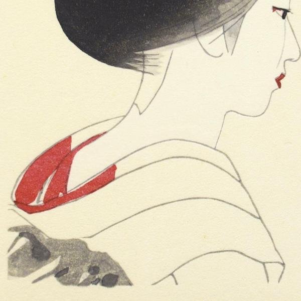 木版画】八仙花 加藤晨明 高見澤版 日本浮世絵協会 加藤晨明買取・作品