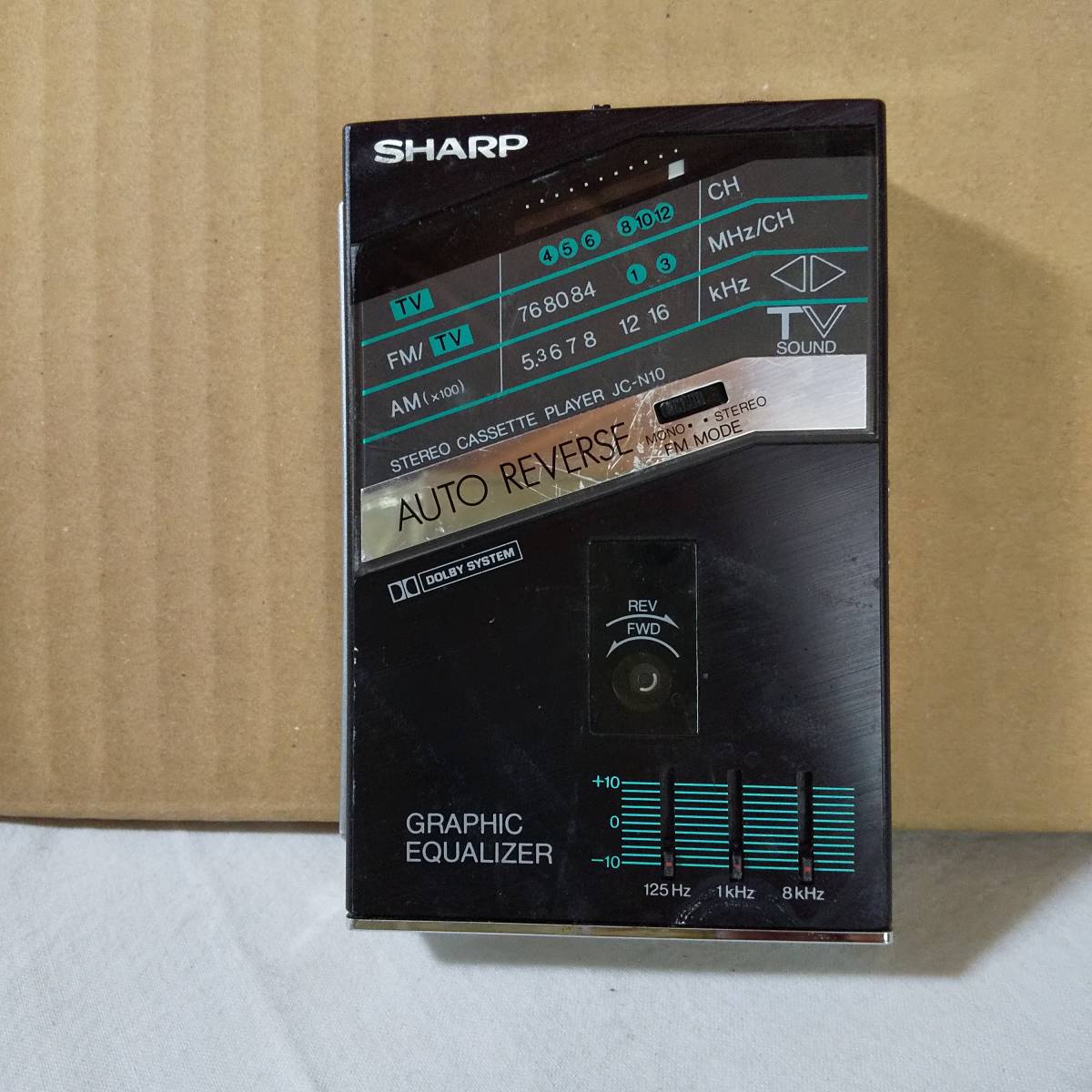 ジャンク　本体外観キレイ　SHARP JC-N10 ラジオカセットプレーヤー ☆ジャンク SHARP JC-N10 ② JC-N10 SHARP カセットプレーヤー 本体