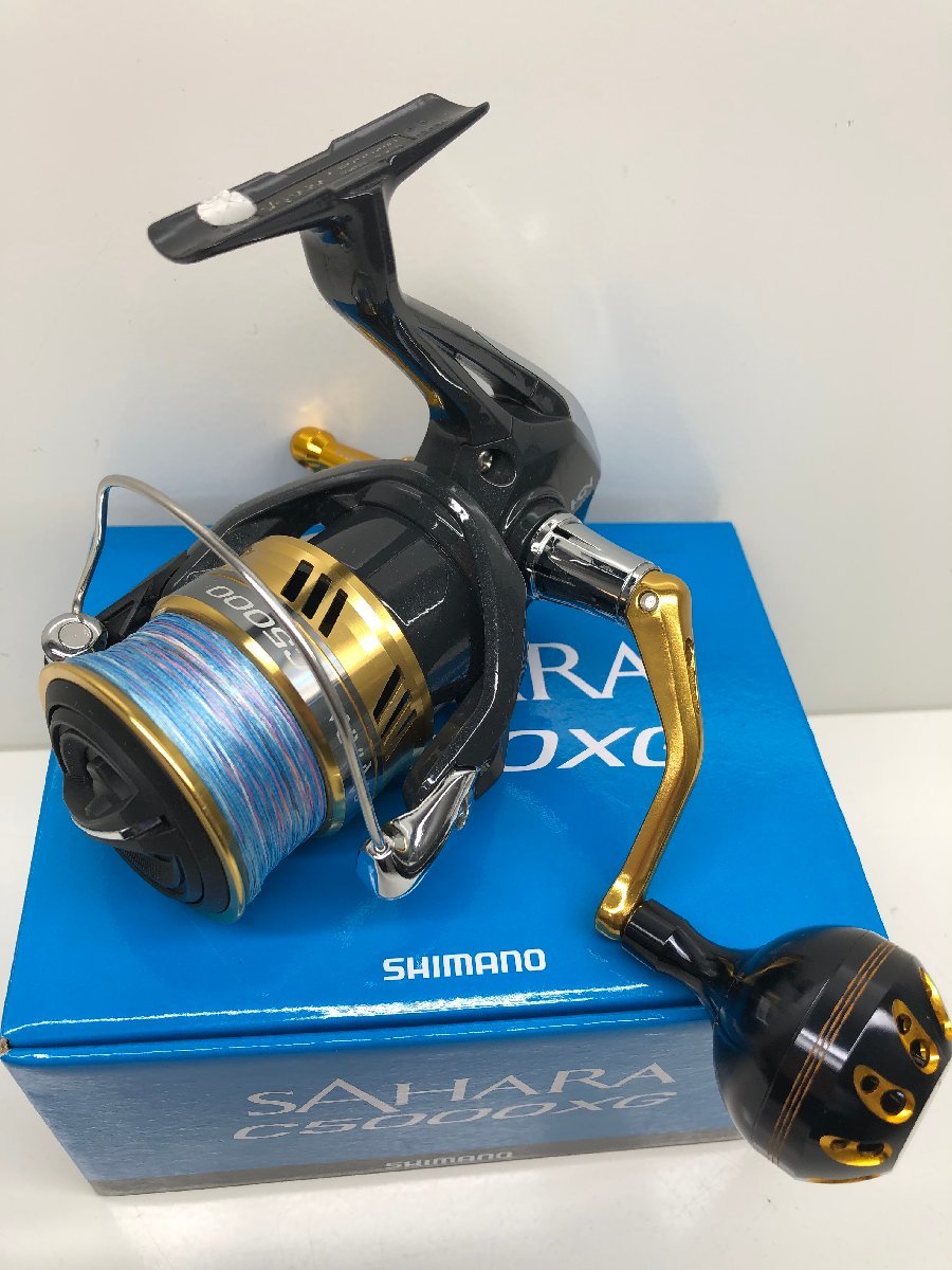 SHIMANO シマノ 17 SAHARA サハラ C5000XG スピニングリール エギング ジギング アジング ライトゲーム 投げ釣り 中古釣具 箱付き