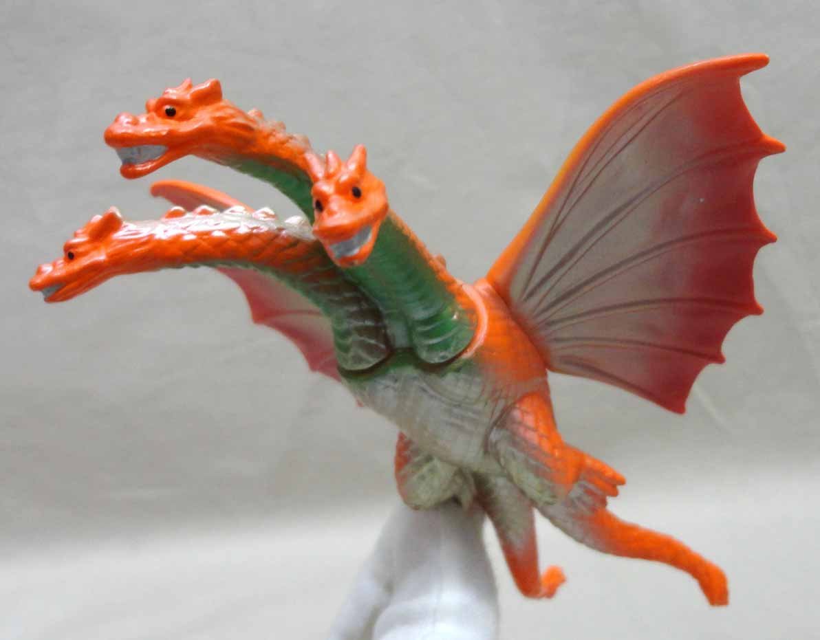 怪獣天国おまけ キングギドラ 飛行形態 ミニソフビ マーミット 宇宙局基地セット