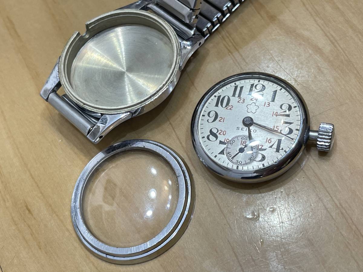 激レア/動作品 ◇精工舎/セイコー 軍用/ミリタリー 二重ケース/防塵 