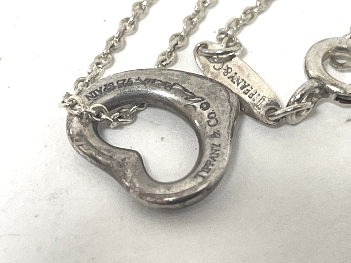 【良品】TIFFANY&Co.　ティファニー　オープンハートミニ　ネックレス　シルバー　SV925 ティファニー オープンハート ネックレス スモール オープンハートネックレスミニ ペンダント」の人気商品一覧