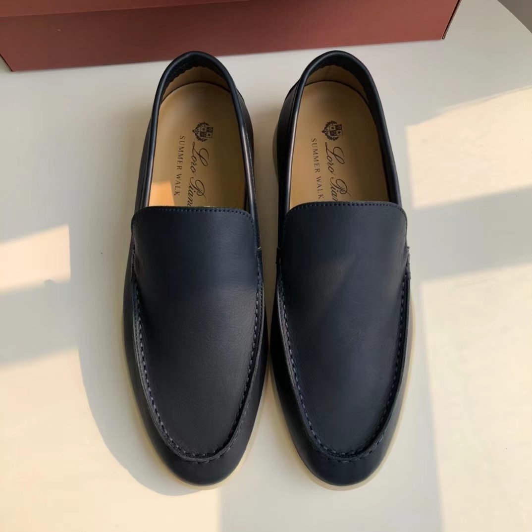 【限定SALE，豊富な】 イタリア ロロピアーナ Loro Piana ローファー シューズ レザー メンズ シューズ カジュアル38 46 サイズ選択可能 ネイビー(26.5cm)｜売買されたオークション情報、yahooの商品情報をアーカイブ公 26.5cm
