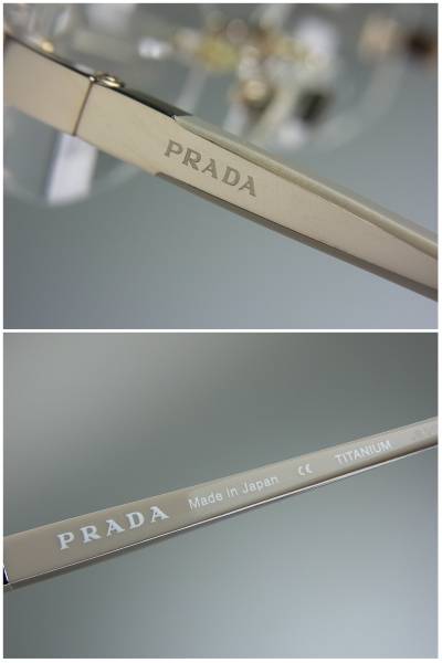 ZM2972/未使用*PRADA/プラダ*眼鏡フレーム/ツーポイント/VPR68I(ふち 
