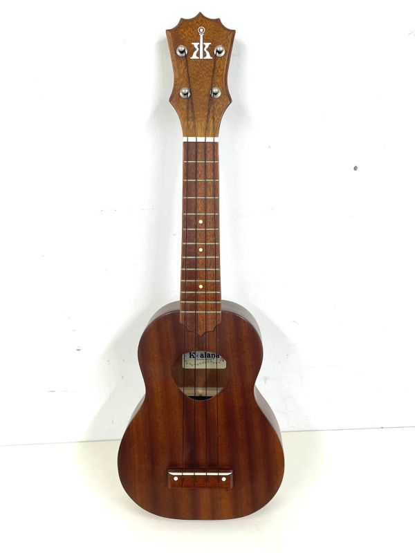 L200-G2-375 Koalana コアラナ ウクレレ ソプラノ 全長約55cm ソフトケース付 Famous フェイマス UT-401 チューナー 通電のみ確認済み ③