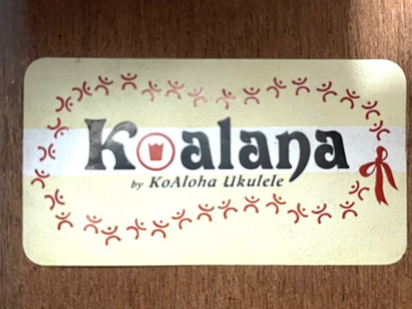 L200-G2-375 Koalana コアラナ ウクレレ ソプラノ 全長約55cm ソフトケース付 Famous フェイマス UT-401 チューナー 通電のみ確認済み ③