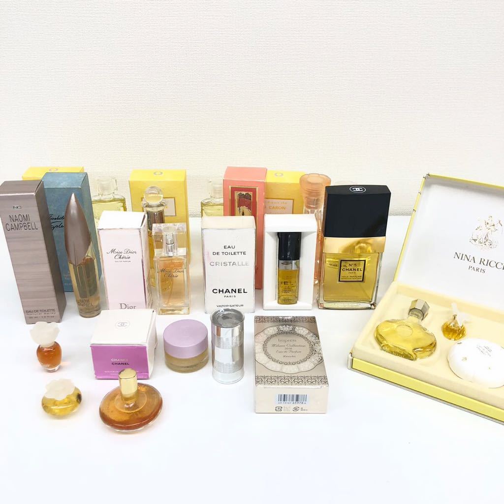 【まとめ売り】 ブランド香水 フレグランス 16点セット 未開封/未使用有 シャネル/Dior/ミラノコレクション/ニナリッチ等
