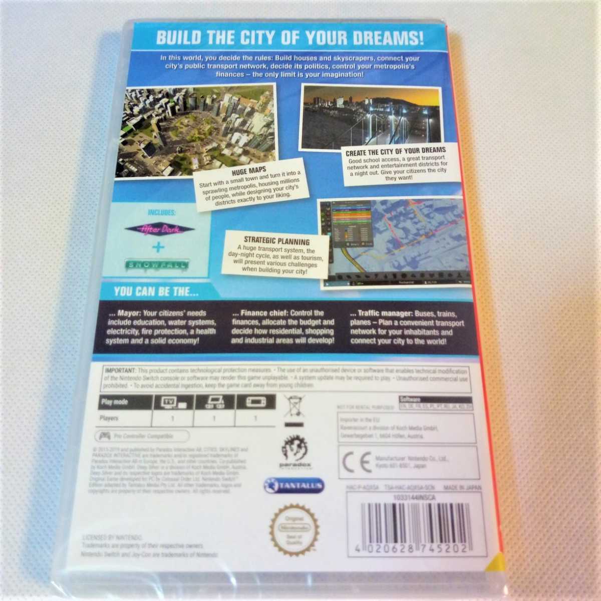 シティーズスカイライン 欧州版 ニンテンドースイッチ Cities Skylines