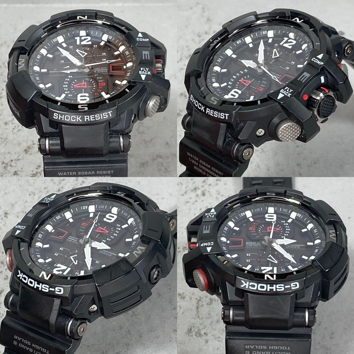 極美品G-SHOCK GW-A1100-1AJF グラビティマスター タフソーラー 電波 