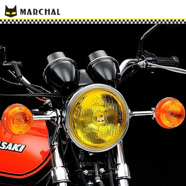マーシャル 889 KZ1000 KZ1000J Z1 Z650 Z750D Z1000ST Z750FX Z400FX Z1000H Z550FX Z1100ヘッド ライト ランプ ユニット イエロー レンズ マーシャル | MARCHAL カワサキ用 マーシャル889 Magazine