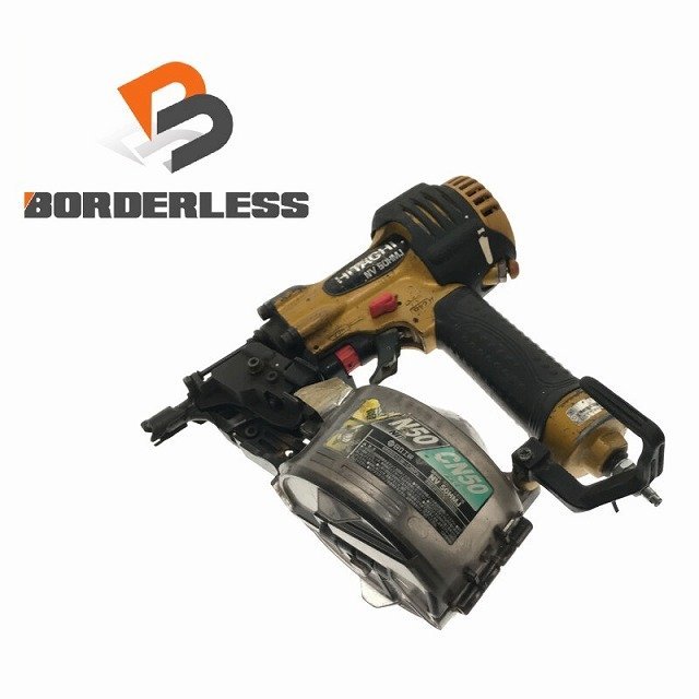 【送料無料☆彡】HITACHI 日立工機 50mm 高圧ロール釘打機 NV50HMJ エアダスタ機能搭載 高圧 釘打ち機 釘打機 68725
