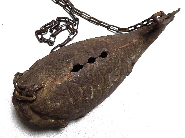魚形鉦 古鉄 魚鼓 魚鐘 茶道具 時代