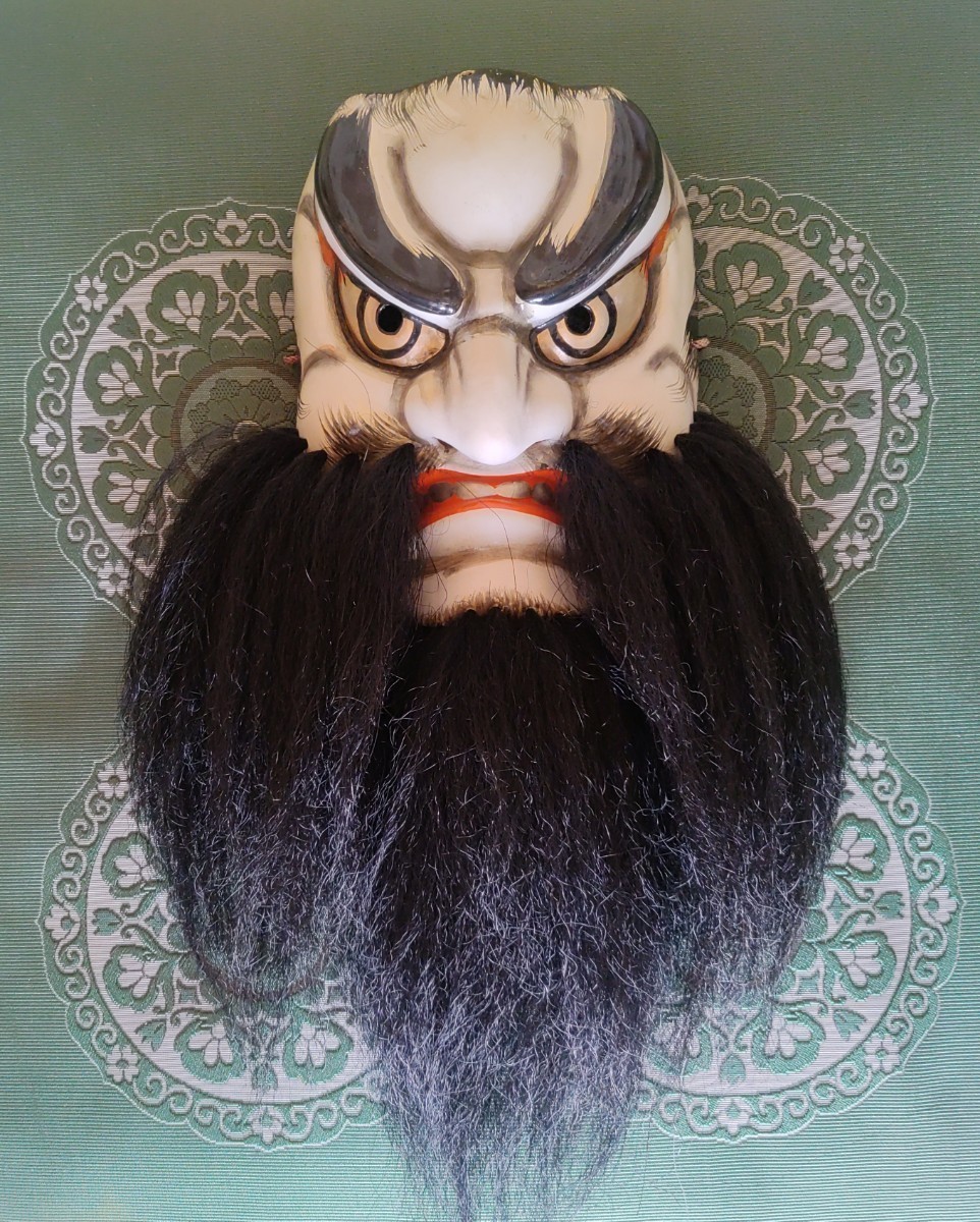 神楽面 石見神楽面 須佐之男命 日下義明作(日本人形)｜売買された 