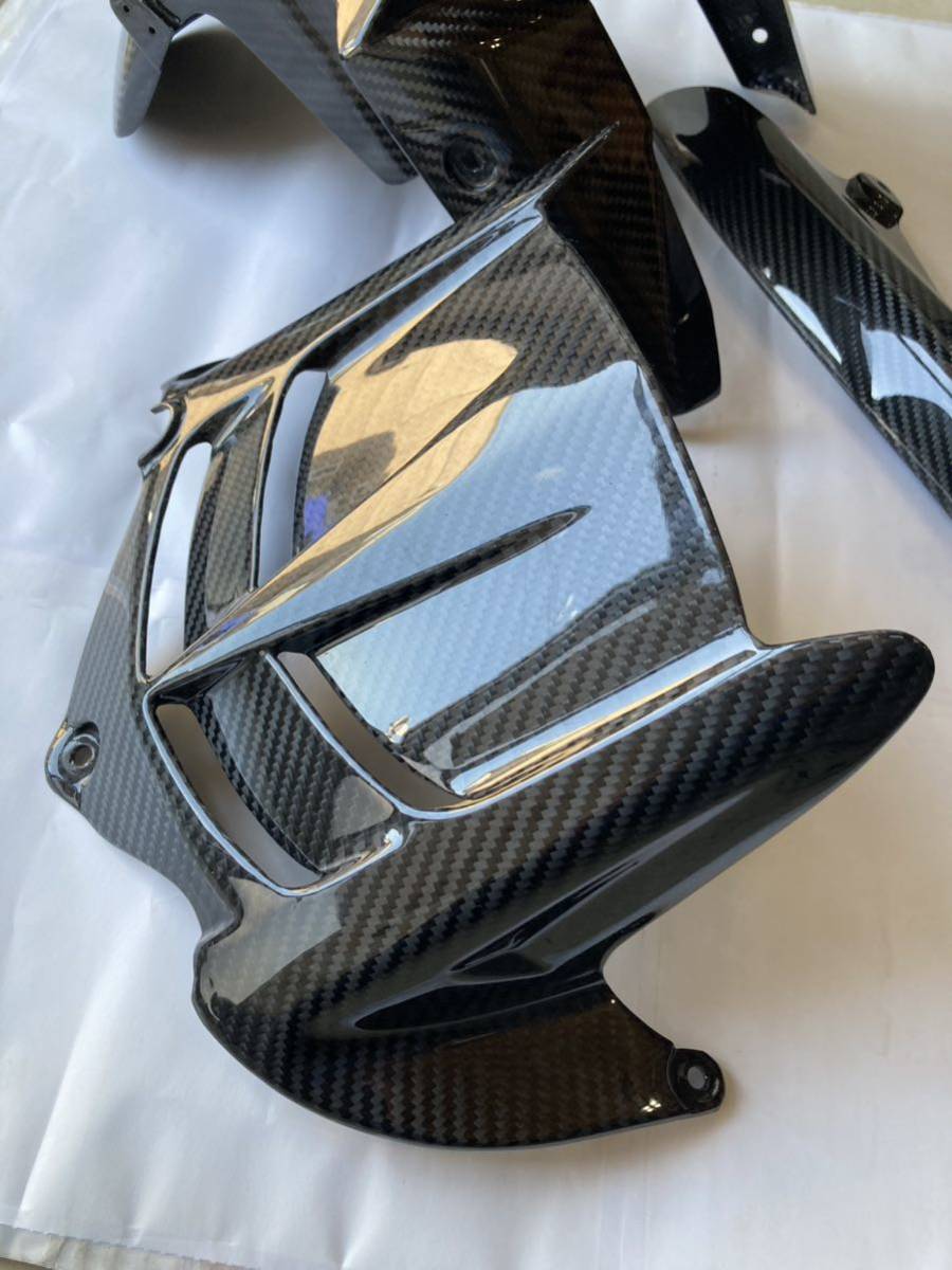 カワサキ ZX6R スピードラSSKカーボン フロントフェンダー 、リア
