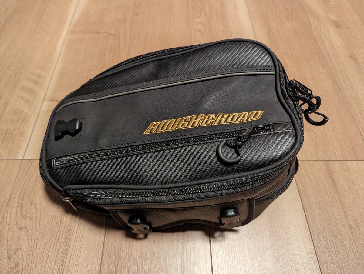 ROUGH&ROAD (ラフ&ロード) バイク用 シートバッグ SSシートバッグBF カーボン 8.5L～12L RR9034