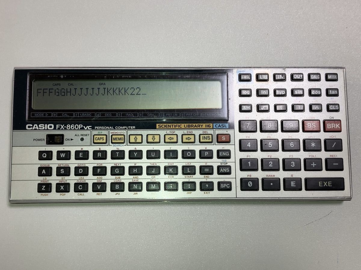 カシオ CASIO ポケットコンピュータ FX-860PVC 本体/増設メモリーRP-33