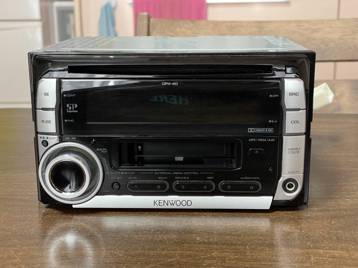 KENWOOD CDチェンジャーとスピーカー TOYOTA トヨタ純正カセットデッキ