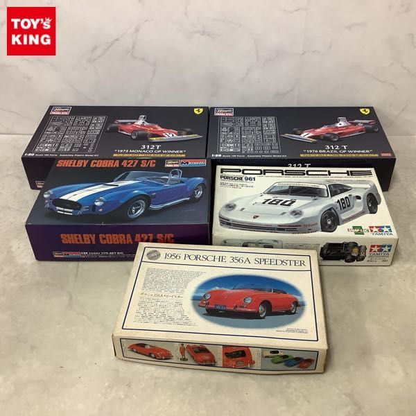1円〜 ハセガワ 等 1/20 他 フェラーリ 312 T 1976 ブラジル GP ウィナー モーターライズ ポルシェ 961 他