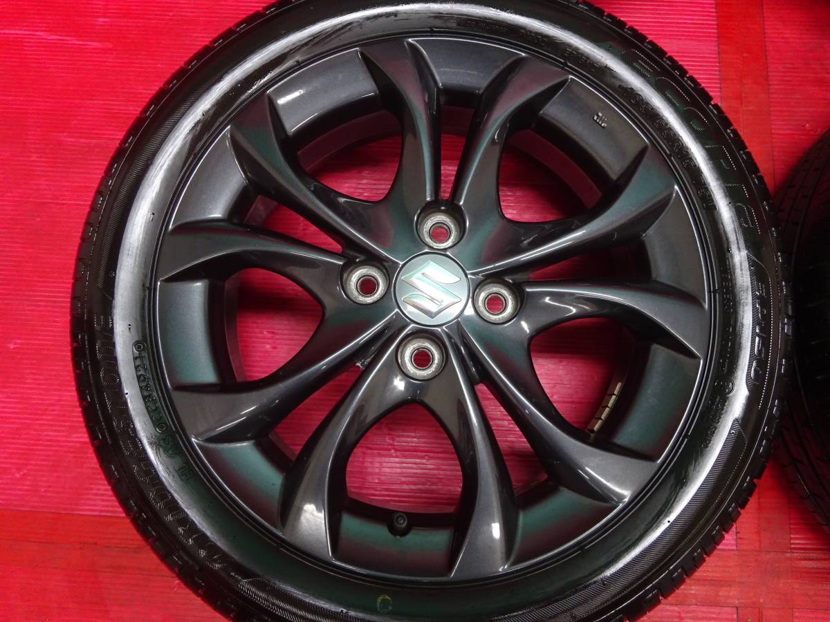 バリ山♪ スズキ純正15インチホイール 4本 4.5J +45 4H 100