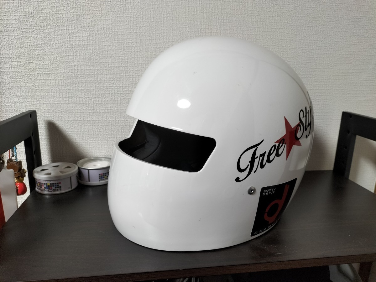 ヘルメット⁄シールド 族ヘル加工 族ヘル 細目 カフェレーサー 暴走族
